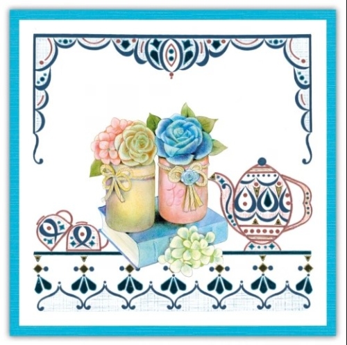 Dot-and-Do - Set 238 - Blaue Blumen