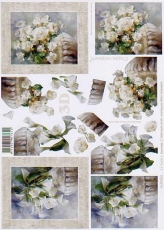 3D-Bogen Weie Blumen von LeSuh (4169462)