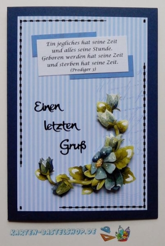 Bastelset Nr.8 Kondolenz 2 fr 10 Karten