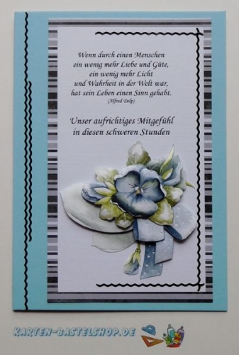 Bastelset Nr.8 Kondolenz 2 fr 10 Karten