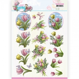 3D-Bogen - Enjoy Spring - Tulpen - Amy Design