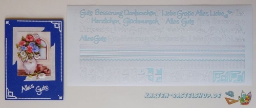 Kombi-Sticker - Gute Besserung - wei - 2620