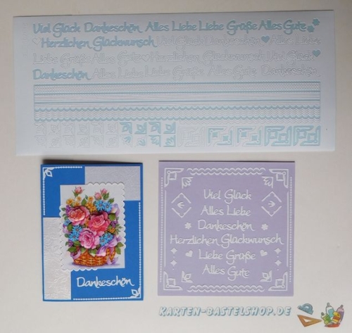 Kombi-Sticker - Viel Glck - wei - 2618