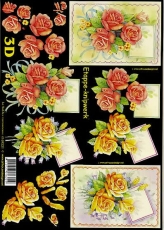 3D-Bogen Rosen auf Schwarz von LeSuh (4169221)