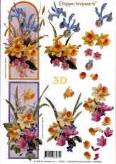 3D-Bogen Narzissen und Iris von LeSuh (416929)