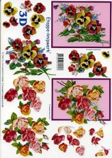 3D-Bogen Veilchen und Rosen von LeSuh (4169235)