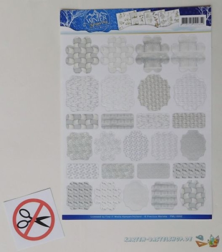 Mini-Label-Set - 3 Bgen - Winter Wonderland - Precious Marieke