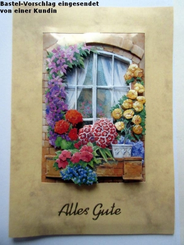 3D-Bogen Blumen im Fenstervon LeSuh (4169161)