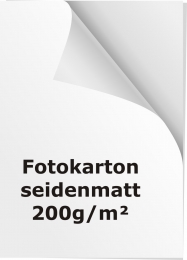 Fotopapier / Fotokarton - 200g - seidenmatt - 10 Stck