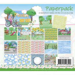 Paperpack - 22 Bgen - Funky Day Out - Yvonne Creations