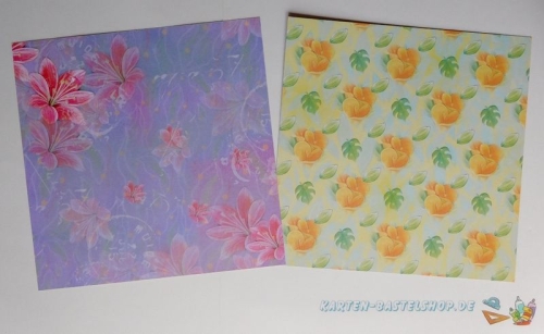 Paperpack - 23 Bgen - Exotic Flowers -Jeanines Art