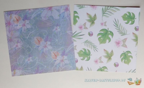 Paperpack - 23 Bgen - Exotic Flowers -Jeanines Art