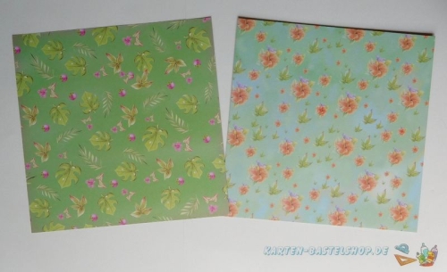 Paperpack - 23 Bgen - Exotic Flowers -Jeanines Art