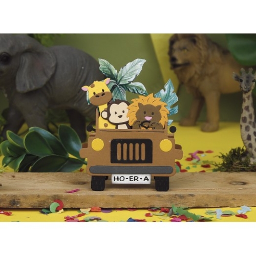 Stanz-Schablone - Jungle Party - Affe - Yvonne Creations (10 Teile)