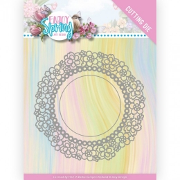 Stanz-Schablone - Enjoy Spring - Blumen-Kreis - Amy Design