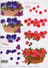 3D-Bogen Veilchen und Rosen von LeSuh (416913)