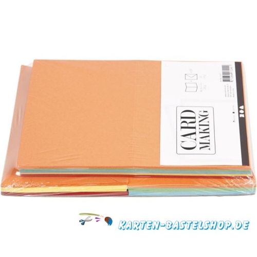 50 Doppelkarten A6 + 50 Umschlge im Set (Card Making)