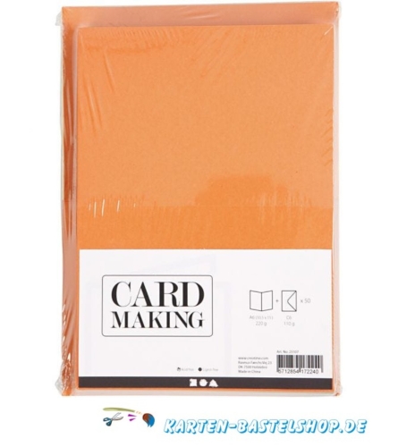 50 Doppelkarten A6 + 50 Umschlge im Set (Card Making)