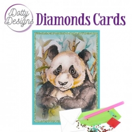 Diamond Card - Panda-Br - A6-Format