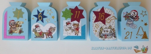Adventskalender-Bastelset 1 - Bunte Sckchen