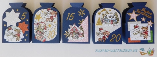 Adventskalender-Bastelset 1 - Bunte Sckchen