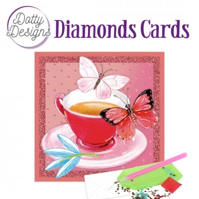 Diamond Card - Teetasse - quadratisch