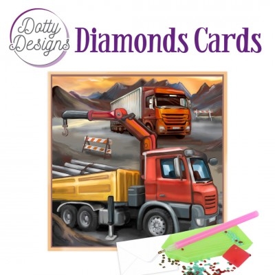 Diamond Card - LKWs - quadratisch