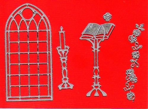 Sticker - Hochzeit - silber - 935