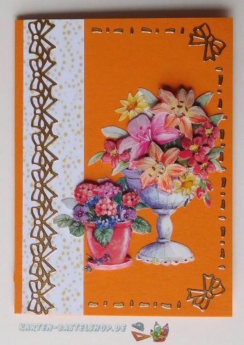 Sticker - Schleifenbordren - gold - 1239