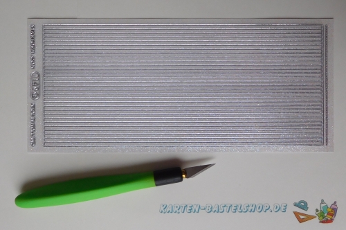 Transparent-Glitter-Sticker - Rand - silber - 1149