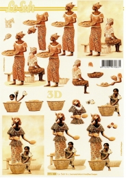 3D-Bogen Afrikanische Frau von LeSuh (777.123)