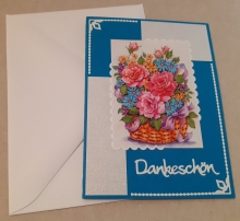 Mini-Karte - Dankeschn - Nr.438 - Handarbeit