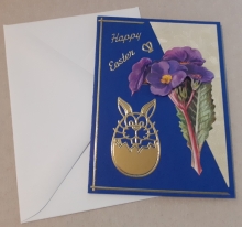 Mini-Karte - Happy Easter - Nr.464 - Handarbeit