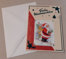 Mini-Karte - Frohe Weihnachten - Nr.463 - Handarbeit