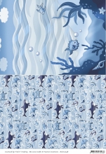 Background-Sheet - Unter Wasser / Ozean - Yvonne Creations