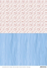 Background-Sheet - Wasser / Rote Punkte - Yvonne Creations