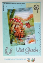 JEJE-Sticker - Viel Glck + weitere Texte - silber - 3945