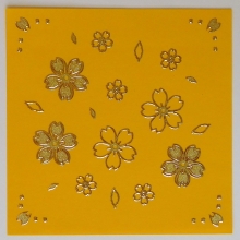 JEJE-Sticker - Kirschblten - Micro-Glitter - gold - 4547