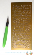 JEJE-Sticker - Jubilum / Abitur / Texte - gold - 3949