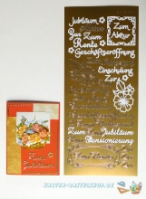 JEJE-Sticker - Jubilum / Abitur / Texte - gold - 3949