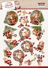 3D-Bogen - From Santa with Love - Weihnachtsmann - Amy Design