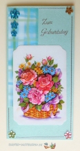 Stasssteine - Blumen - bunt - 252 Stck - Schmucksteine