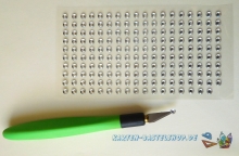 Strasssteine selbstklebend - 5 mm - 180 Stck - silber / klar