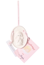 Tauf-Engel rosa - mit Flschchen fr Weihwasser