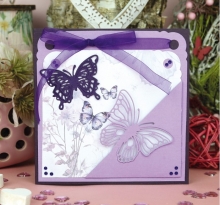 Stanz-Schablone - Flutter Flair - Schmetterlinge - Berries Beauties (6 Teile)