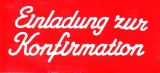 Sticker - Einladung zur Konfirmation - wei - 498