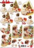 3D-Stanzbogen Kind am Weihnachtsbaum von LeSuh (680.099)
