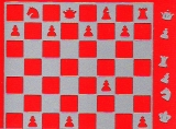 Sticker - Mhle, Dame, Schach - silber - 1219