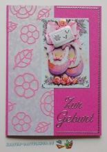 Sticker - Blumen - rosa - 1114