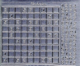 Sticker - Sudoku - silber - 1218